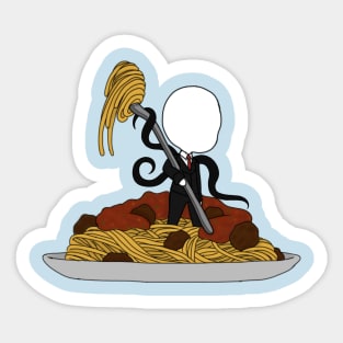 creepypasta food chibi (slenderman) Sticker